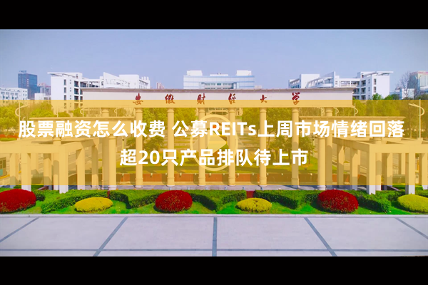 股票融资怎么收费 公募REITs上周市场情绪回落 超20只产品排队待上市